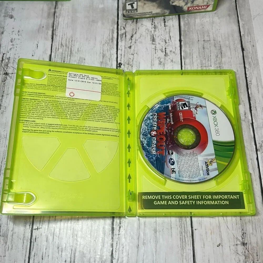 Microsoft Xbox 360 lot of‎ 4 Games Rated E and T Wipeout Family Game Night 3